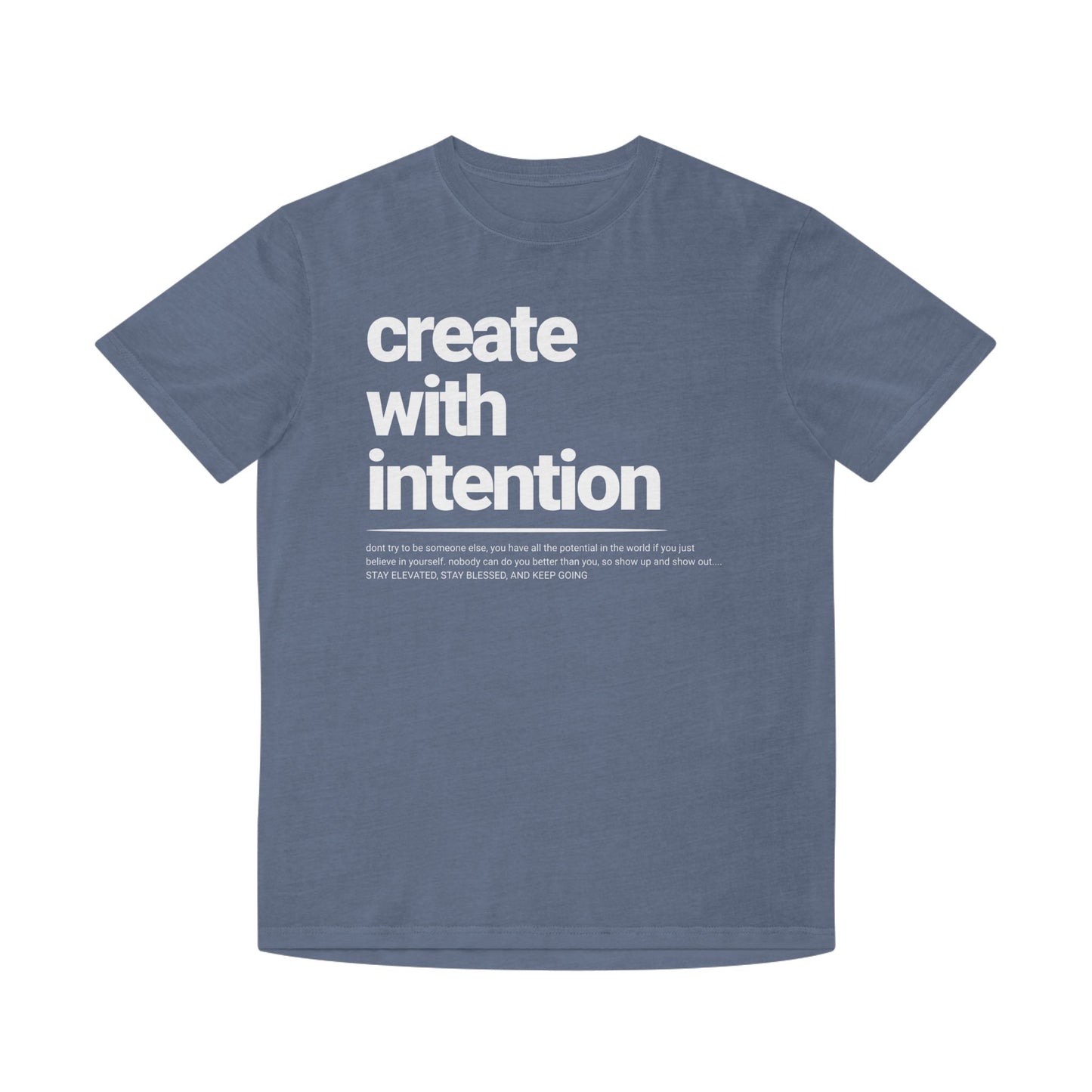 FADED THEORY " Create with Intention" Unisex Faded Tee