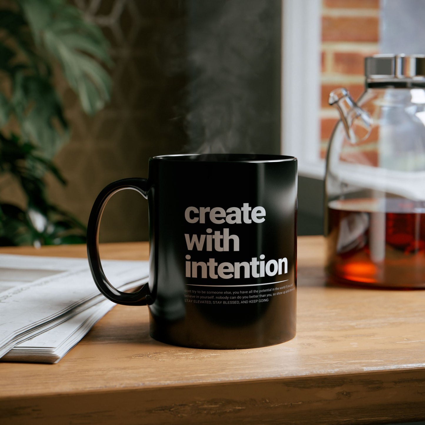 FADED THEORY "Create With Intention" Coffee Mug