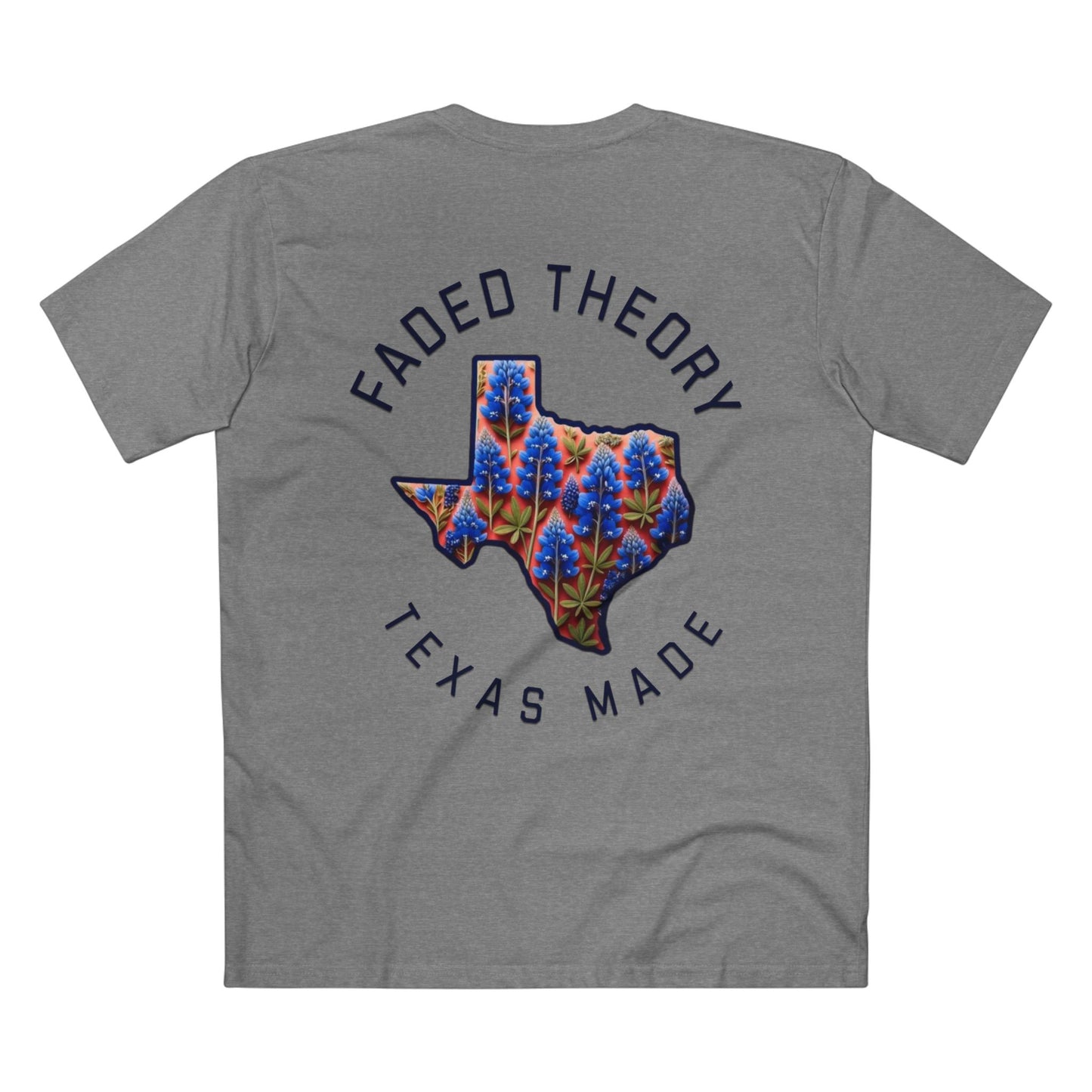 Faded Theory Texas Floral Adult Tee - Comfortable Casual Wear for TEXAS Lovers