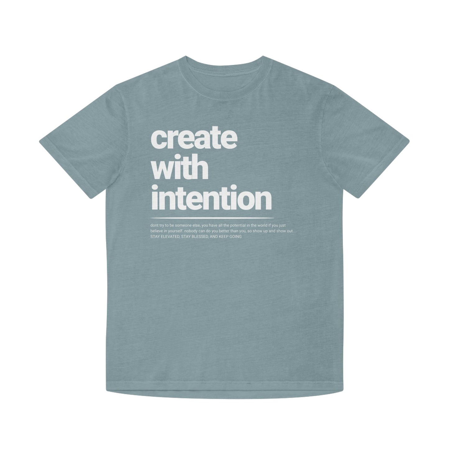 FADED THEORY " Create with Intention" Unisex Faded Tee