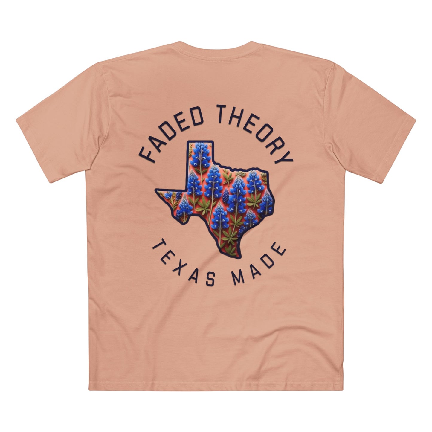 Faded Theory Texas Floral Adult Tee - Comfortable Casual Wear for TEXAS Lovers