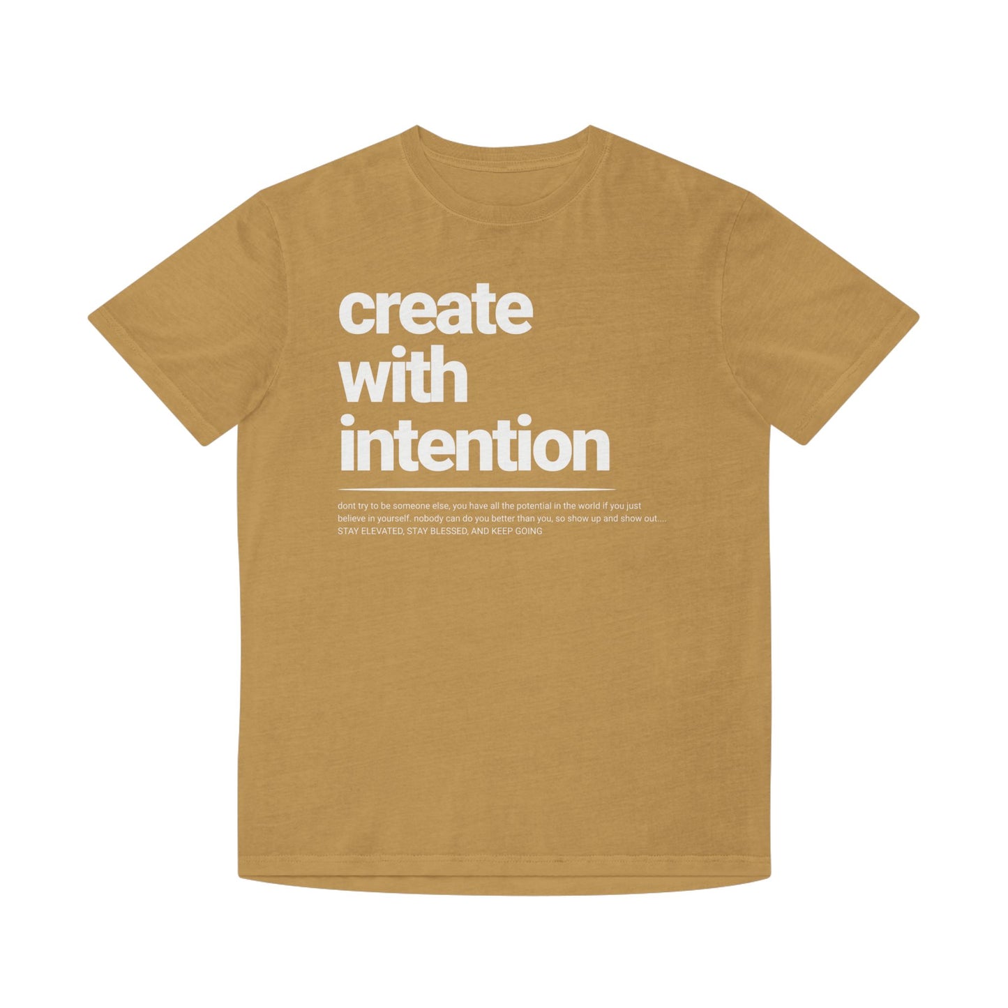 FADED THEORY " Create with Intention" Unisex Faded Tee