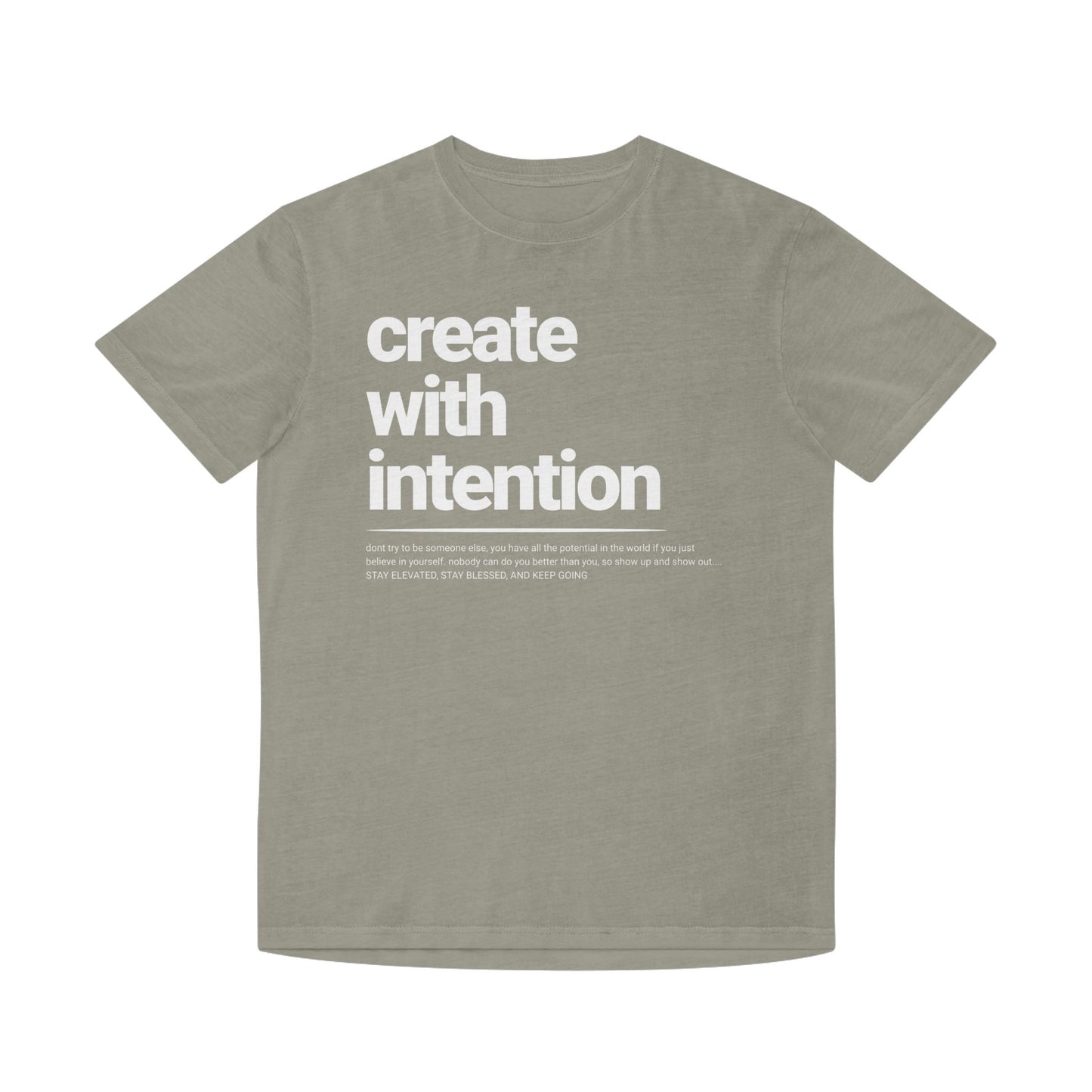 FADED THEORY " Create with Intention" Unisex Faded Tee