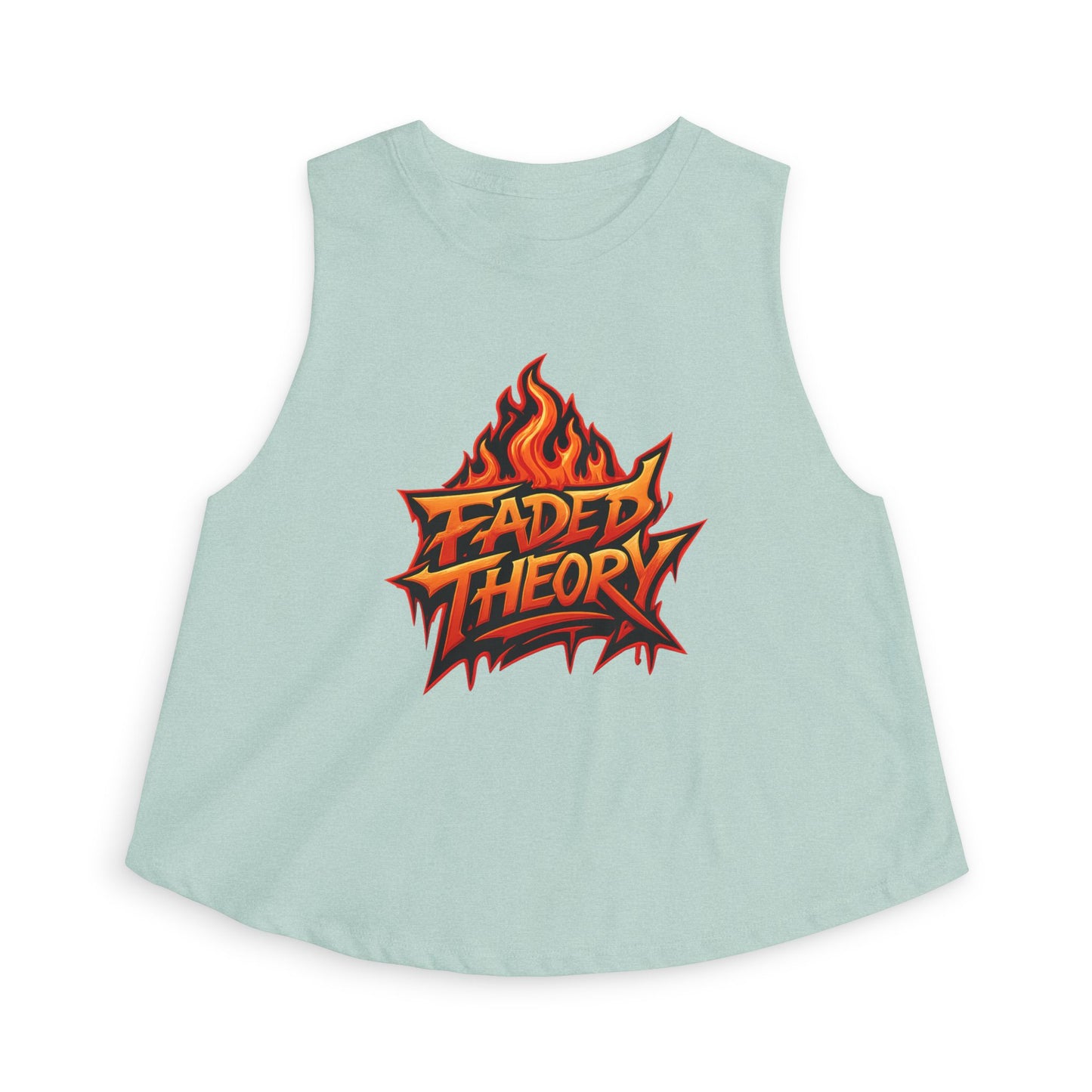 FADED THEORY "FIRED UP" Women's Crop Top