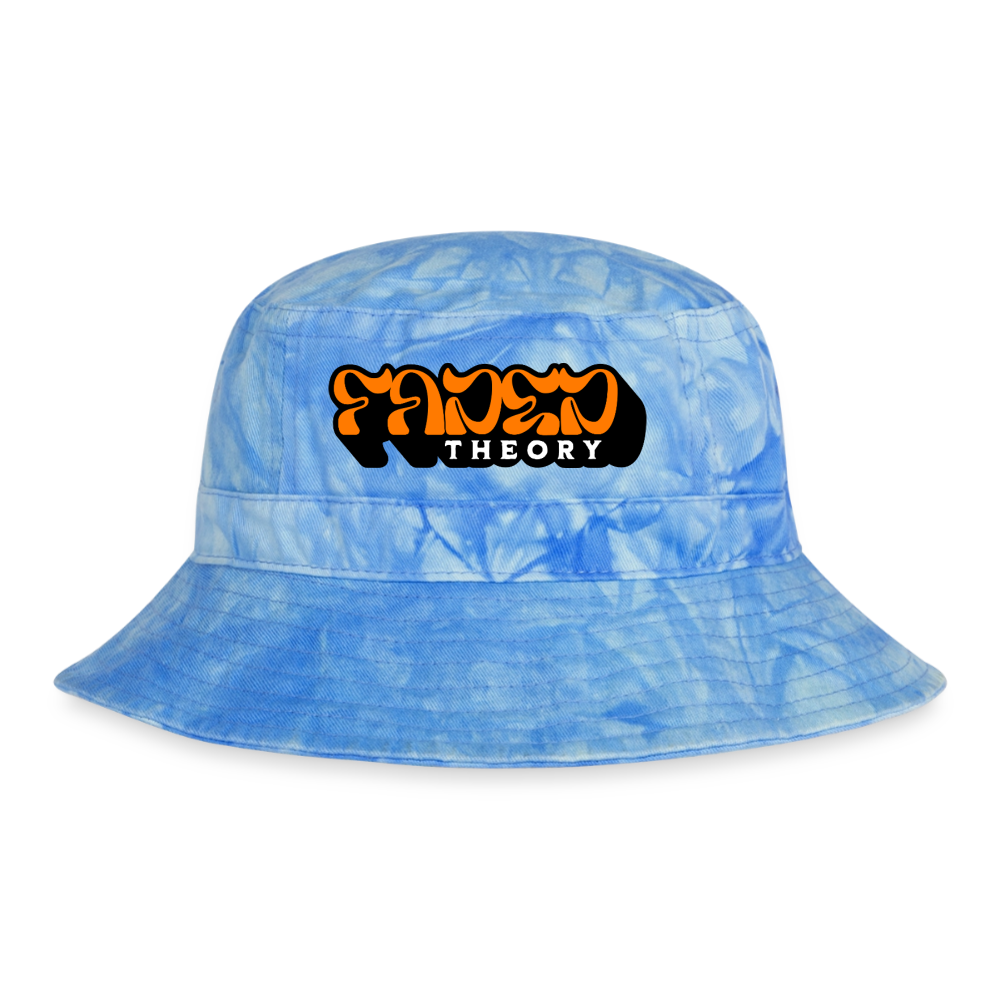 FADED THEORY "Signature" Bucket Hat - light Blue Tie Dye