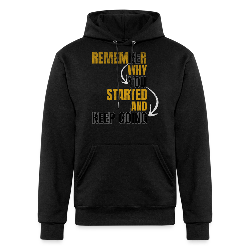 FADED THEORY "REMEMBER WHY" PREMIUM UNISEX HOODIE - black