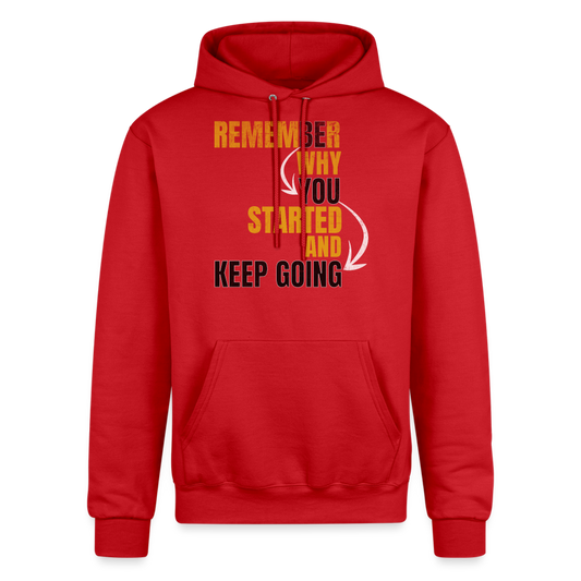 FADED THEORY "REMEMBER WHY" PREMIUM UNISEX HOODIE - Scarlet