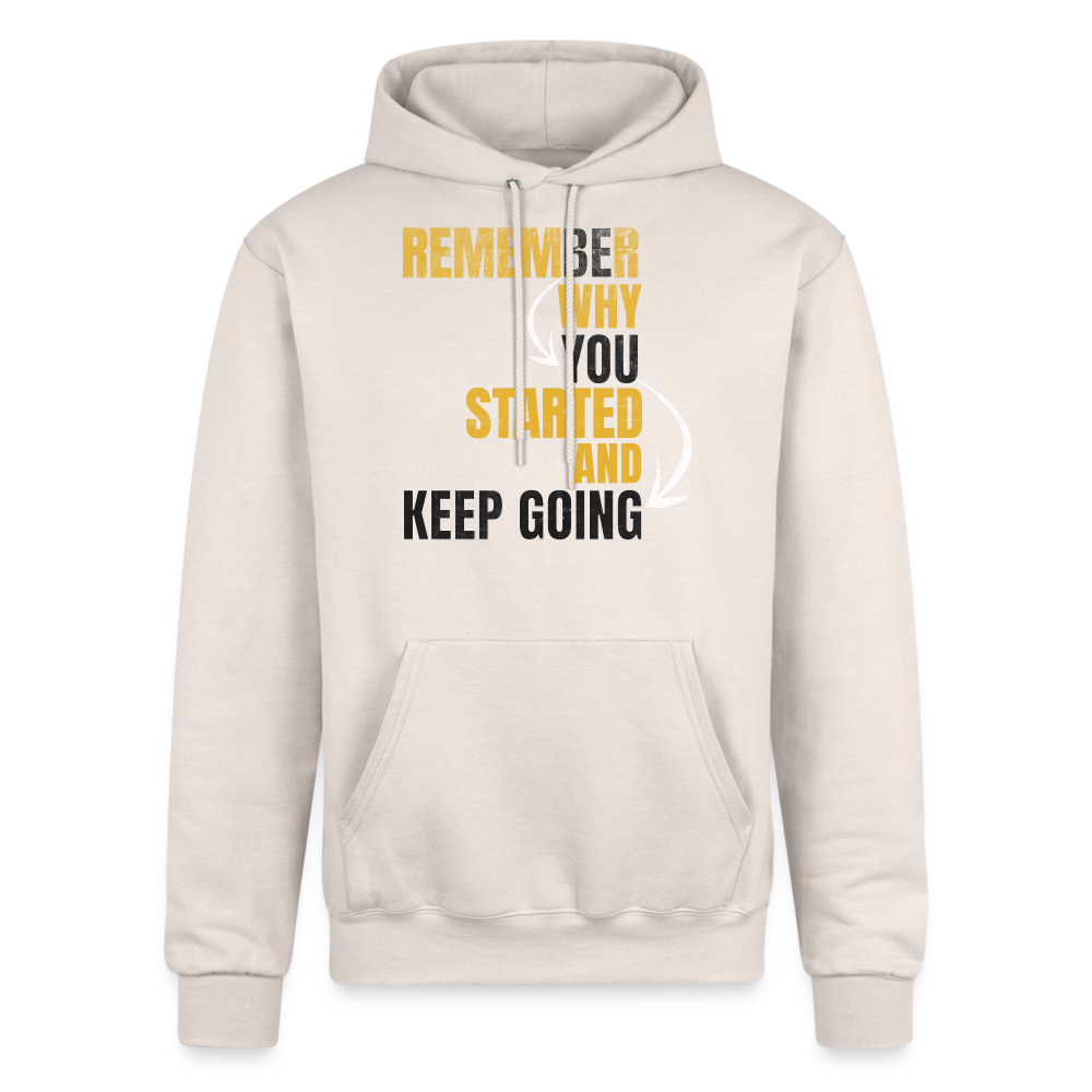 FADED THEORY "REMEMBER WHY" PREMIUM UNISEX HOODIE - Sand