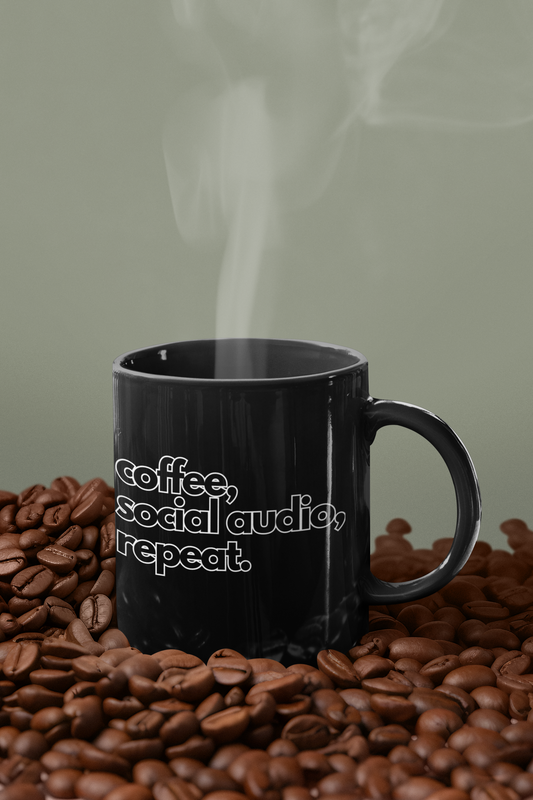 FADED THEORY "COFFEE SOCIAL AUDIO REPEAT" COFFEE MUG